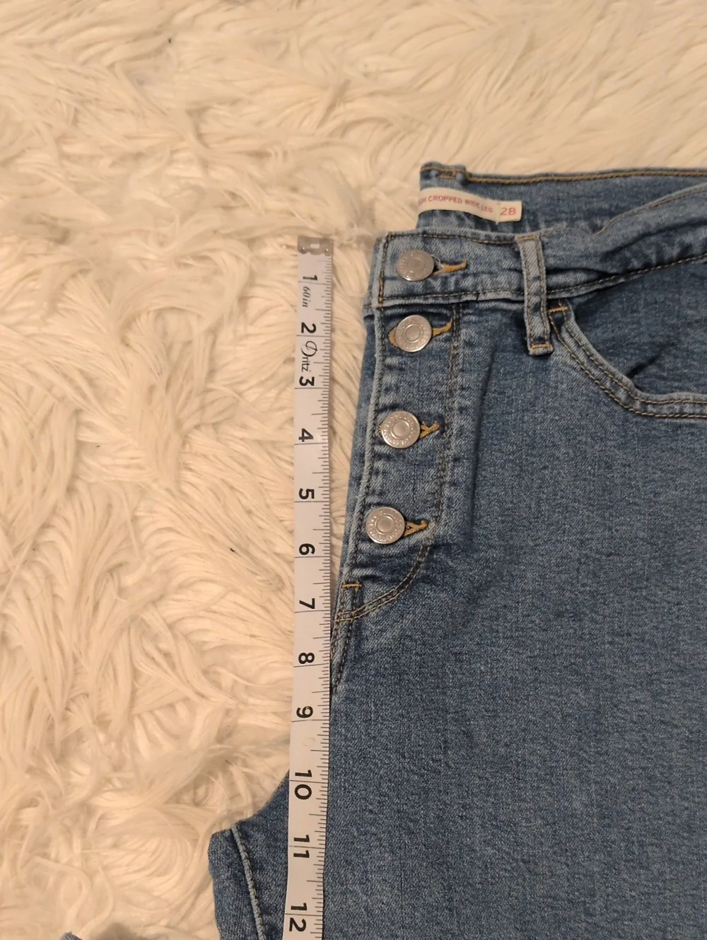 Levi Mile-High Cropped Wide Leg Pants